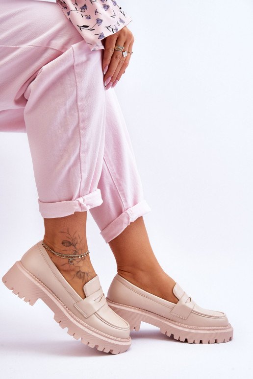 Mocassins com plataforma enorme em...