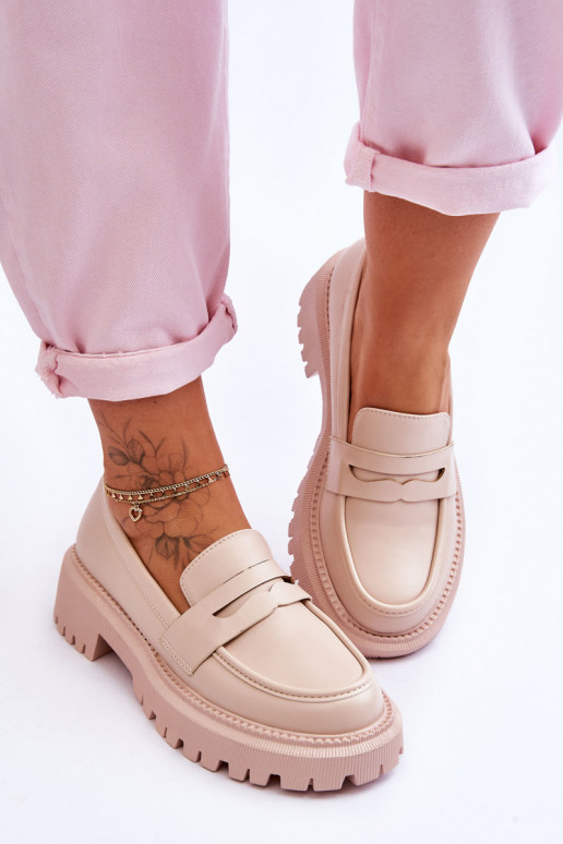 Mocassins com plataforma enorme em...