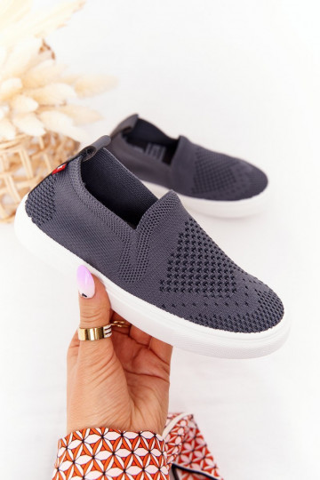 Tênis infantil slip-on Big Star cor cinza
