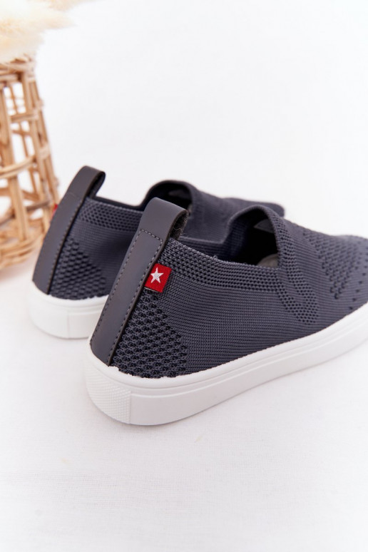 Tênis infantil slip-on Big Star cor cinza