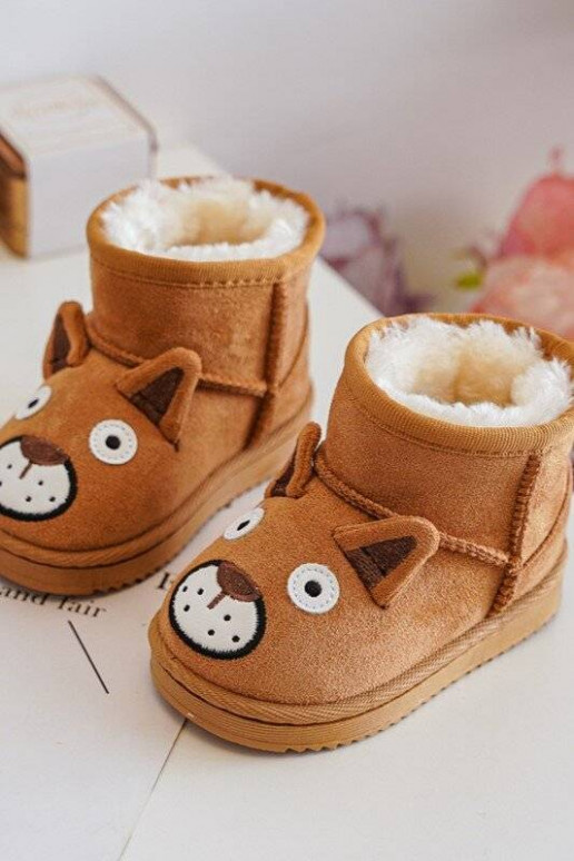 Botas quentes de inverno infantil na cor marrom Vavena