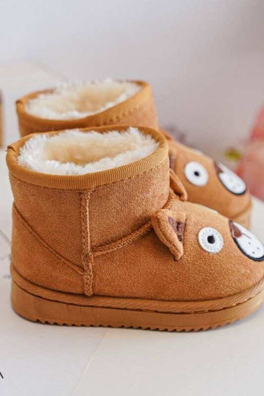 Botas quentes de inverno infantil na cor marrom Vavena