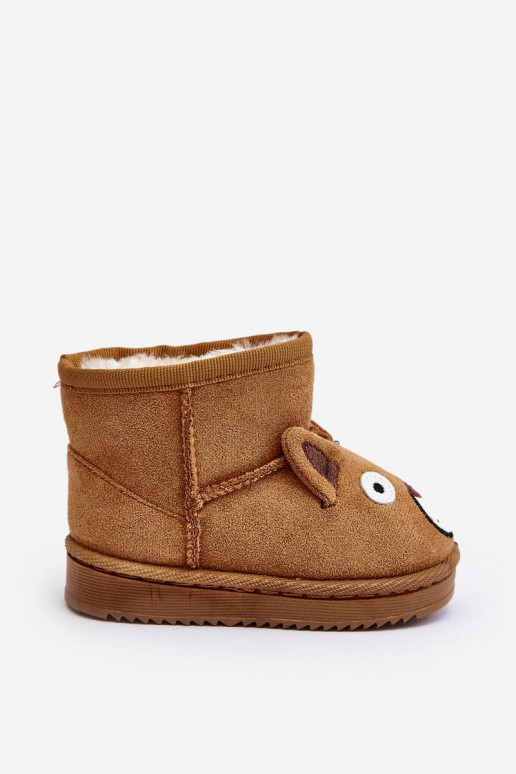 Botas quentes de inverno infantil na cor marrom Vavena