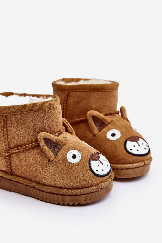 Botas quentes de inverno infantil na cor marrom Vavena