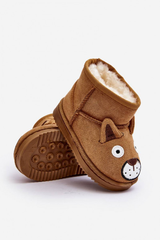 Botas quentes de inverno infantil na cor marrom Vavena