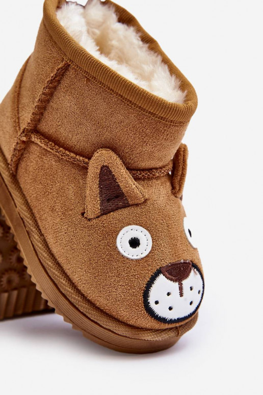 Botas quentes de inverno infantil na cor marrom Vavena