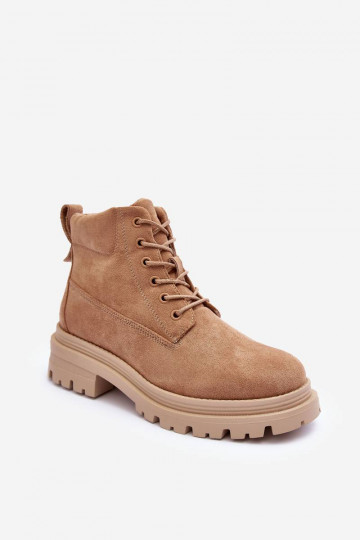 botas de camurça aquecida bege Alden