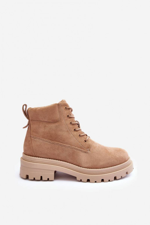 botas de camurça aquecida bege Alden