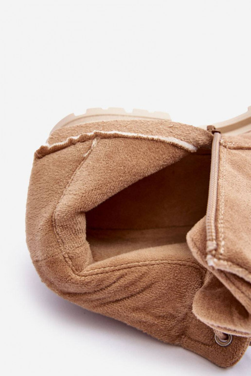 botas de camurça aquecida bege Alden botas de camurça aquecida bege Alden