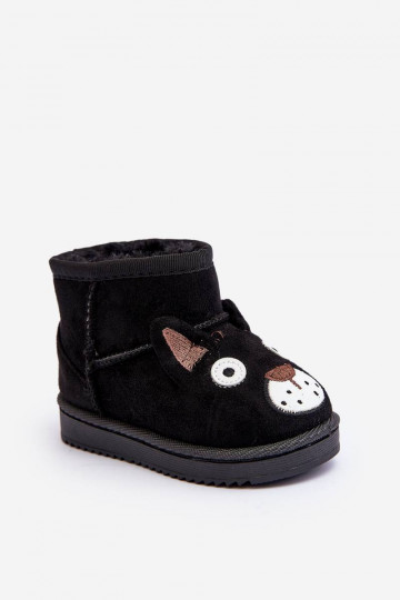 Botas quentes de inverno infantil na cor preta Vavena 2