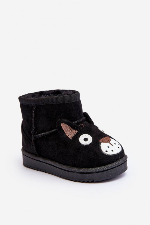 Botas quentes de inverno infantil na cor preta Vavena