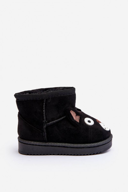 Botas quentes de inverno infantil na cor preta Vavena