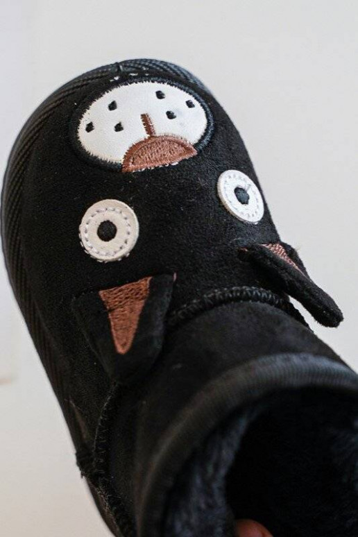 Botas quentes de inverno infantil na cor preta Vavena