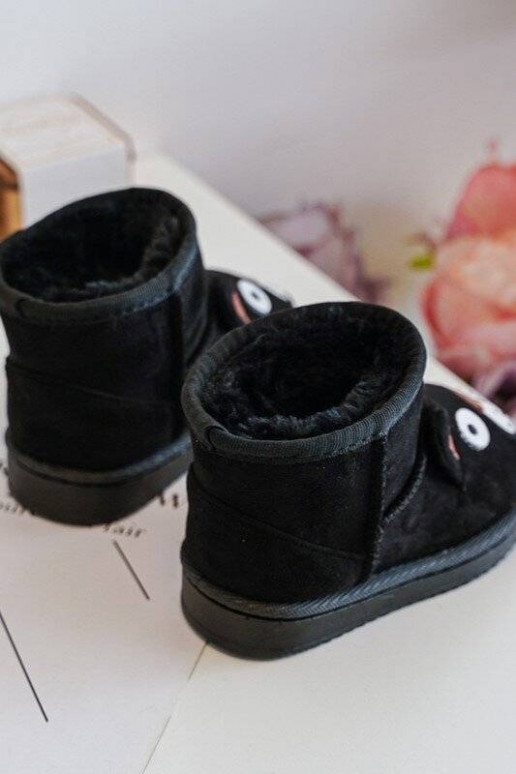 Botas quentes de inverno infantil na cor preta Vavena
