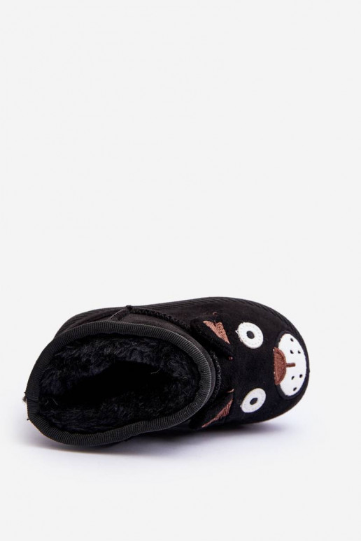 Botas quentes de inverno infantil na cor preta Vavena