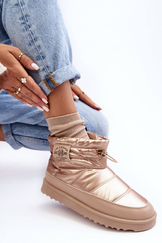 Botas de neve quentes Lee Cooper bege