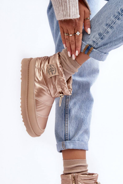 Botas de neve quentes Lee Cooper bege