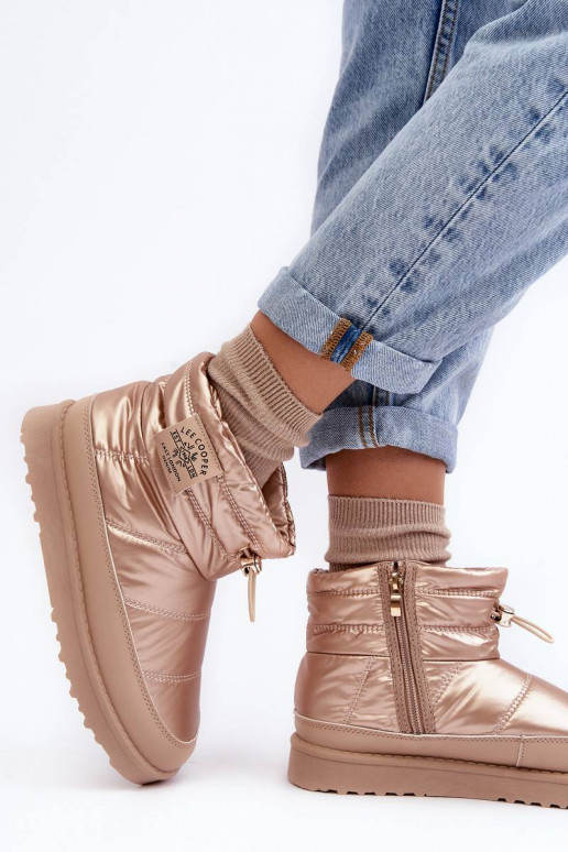 Botas de neve quentes Lee Cooper bege