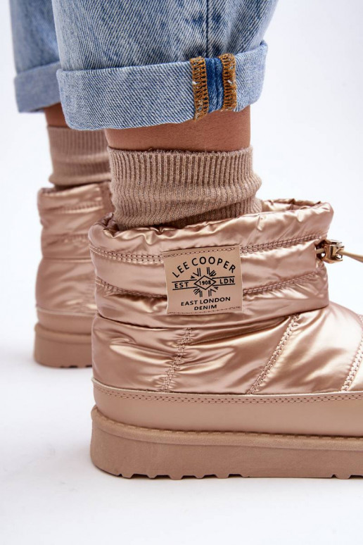 Botas de neve quentes Lee Cooper bege