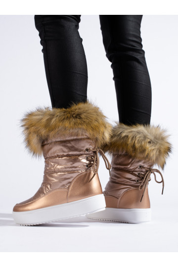 botas de neve com pele na... 2