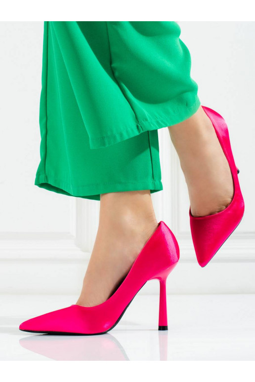 sapato de salto alto na cor rosa Vinceza