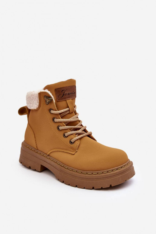 Botas com aquecimento na cor marrom Lynnvia