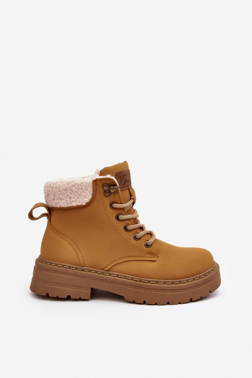 Botas com aquecimento na cor marrom Lynnvia