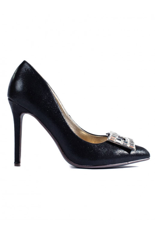 Sapatos de salto alto na cor preta Shelovet