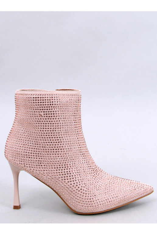 Botas de salto fino com cristais DEMISH CHAMPAGNE