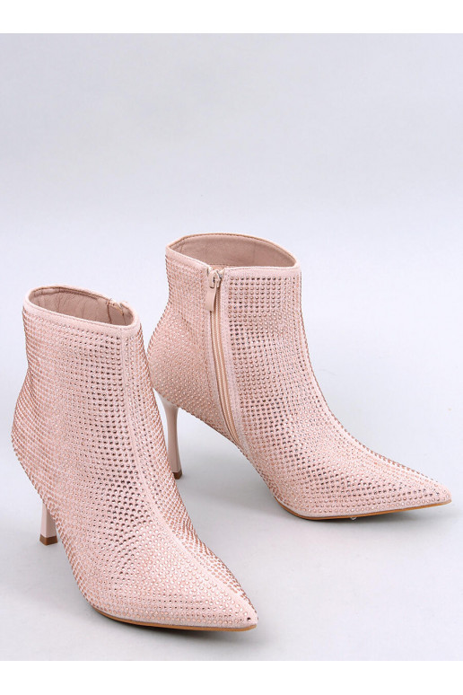 Botas de salto fino com cristais DEMISH CHAMPAGNE