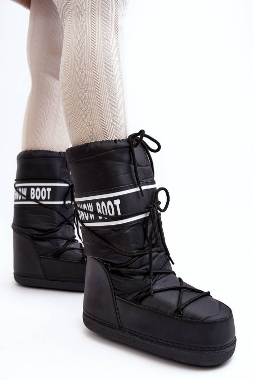 Botas de neve na cor preta Venila Botas de neve na cor preta Venila