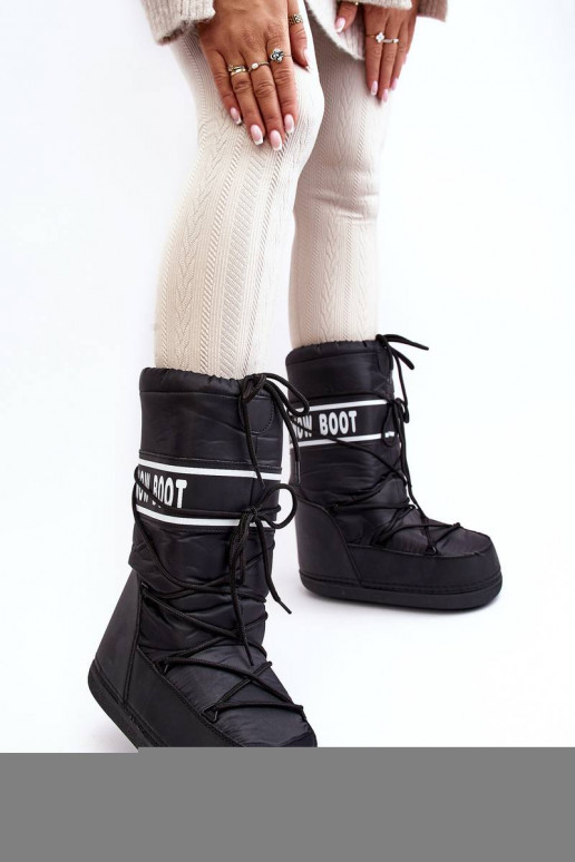 Botas de neve na cor preta Venila Botas de neve na cor preta Venila