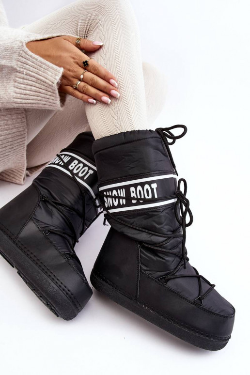 Botas de neve na cor preta Venila Botas de neve na cor preta Venila