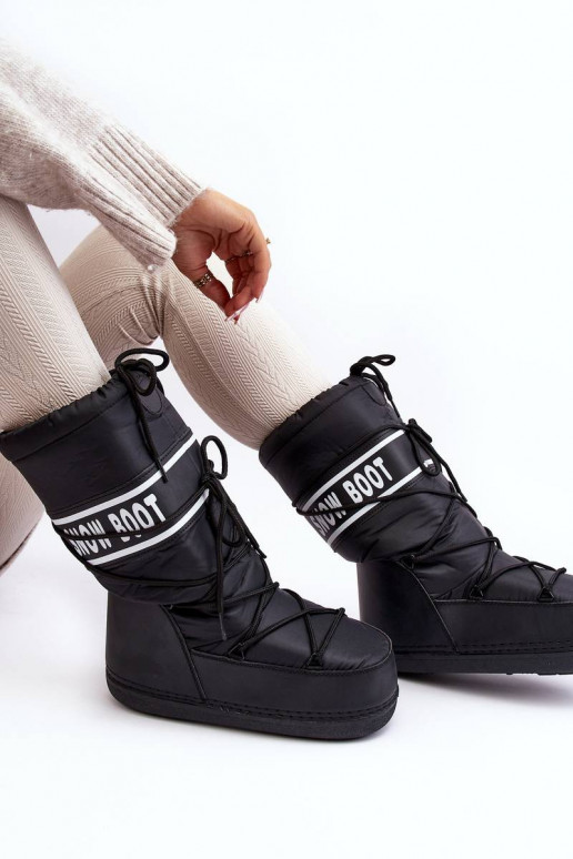 Botas de neve na cor preta Venila Botas de neve na cor preta Venila