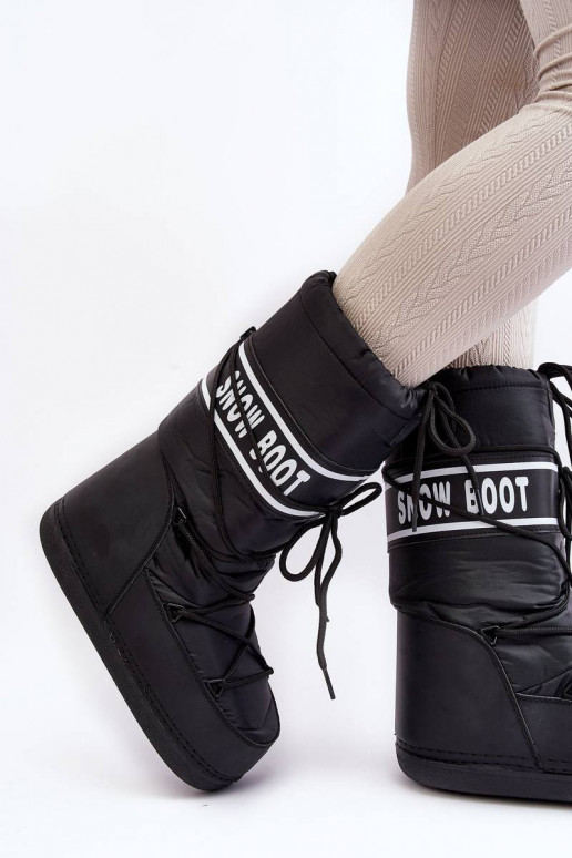 Botas de neve na cor preta Venila Botas de neve na cor preta Venila