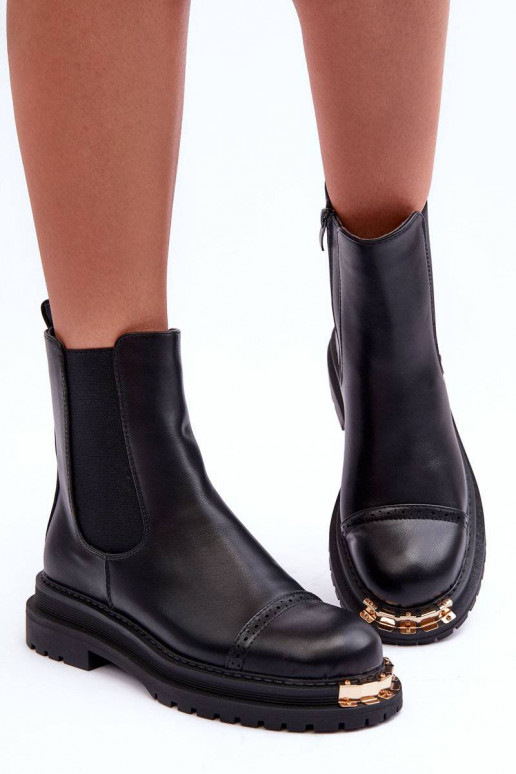 Botas femininas na cor preta Nialee Botas femininas na cor preta Nialee