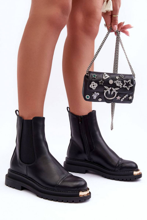 Botas femininas na cor preta Nialee Botas femininas na cor preta Nialee