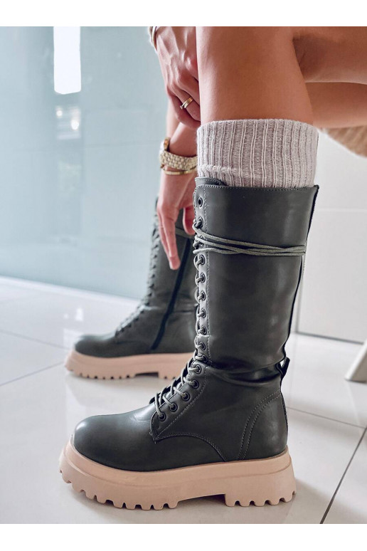 Botas longas com atacadores ZONA GREEN