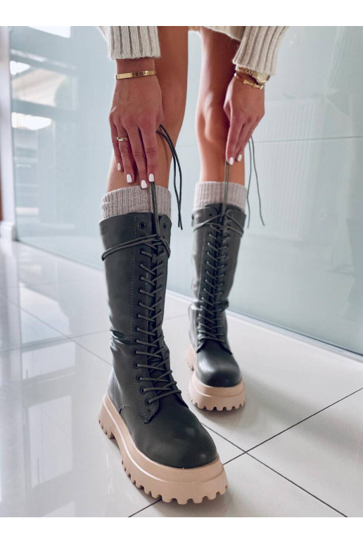 Botas longas com atacadores ZONA GREEN