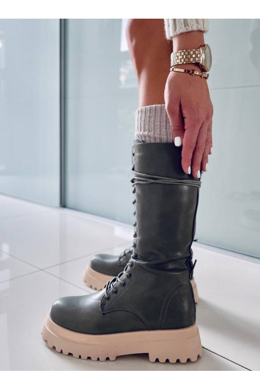 Botas longas com atacadores ZONA GREEN