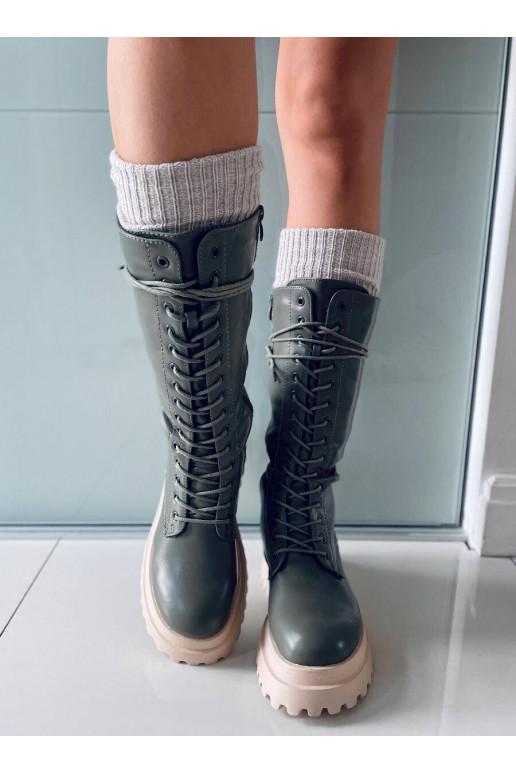 Botas longas com atacadores ZONA GREEN
