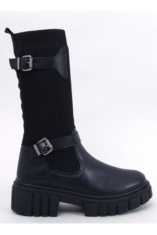 Botas longas na cor preta RHEA BLACK
