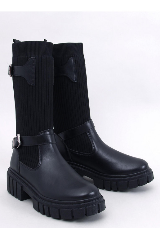 Botas longas na cor preta RHEA BLACK