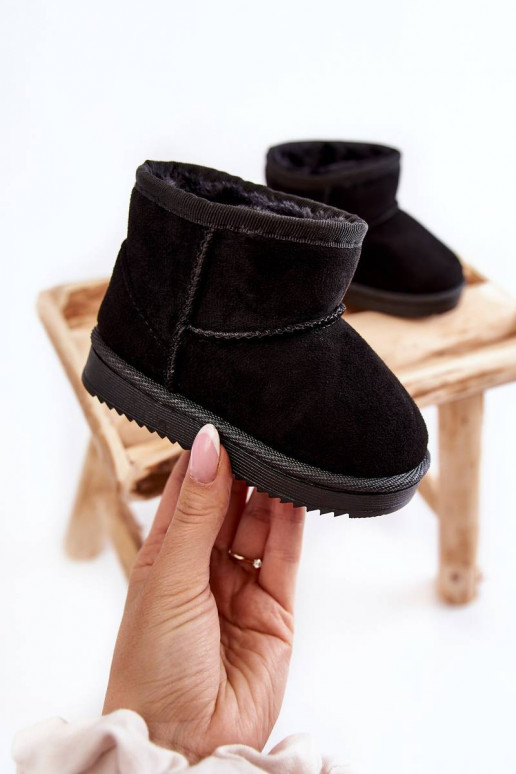 Botas quentes de inverno infantil na cor preta Gooby