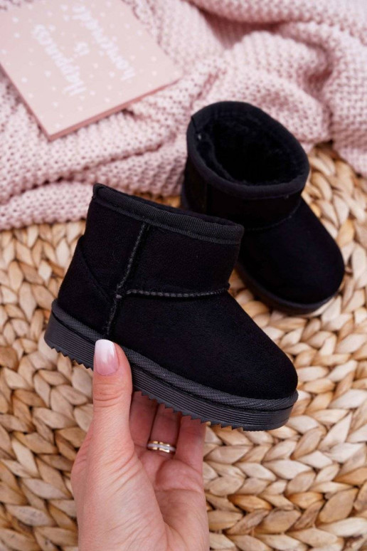 Botas quentes de inverno infantil na cor preta Gooby