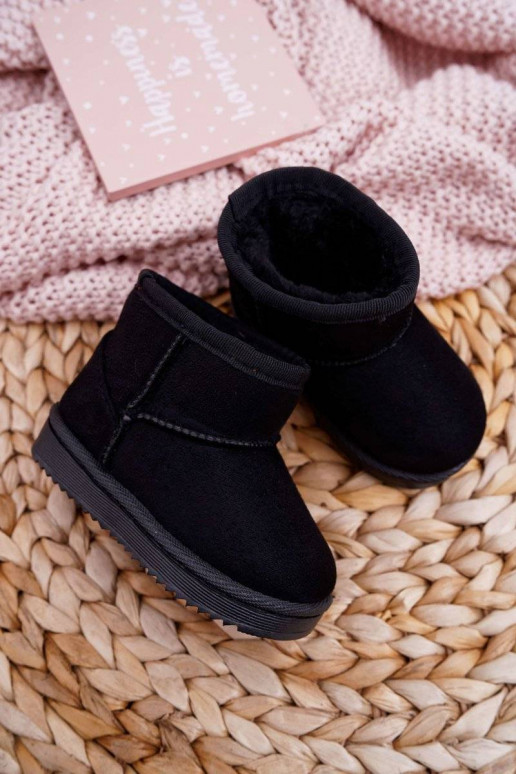 Botas quentes de inverno infantil na cor preta Gooby