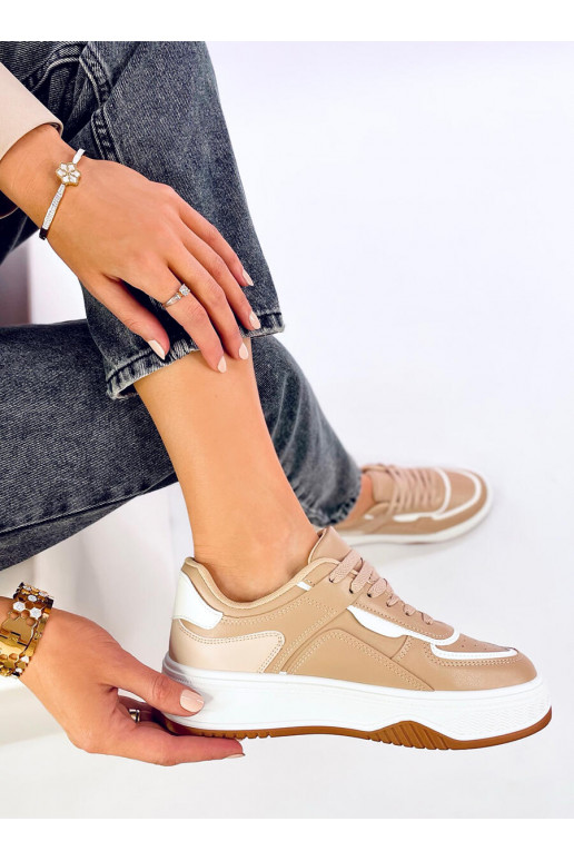 Sapatos casuais femininos MORIAU CAMEL