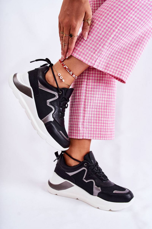 Modelo de tênis sapatos cor preta Allie