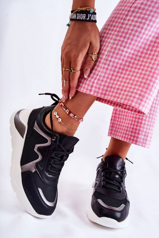 Modelo de tênis sapatos cor preta Allie