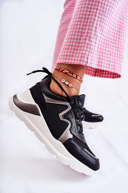 Modelo de tênis sapatos cor preta Allie